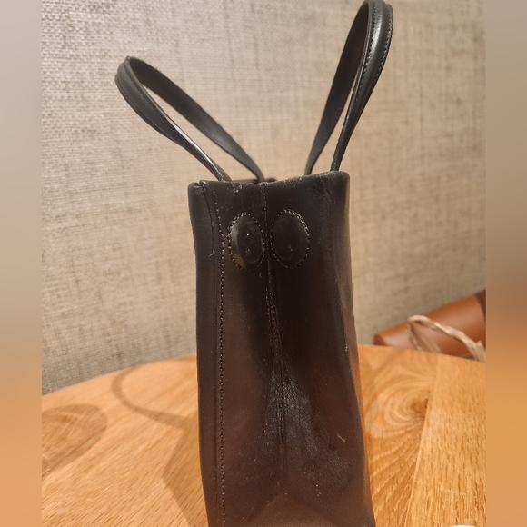 Mini Box Black Leather Handbag - Picture 5 of 5